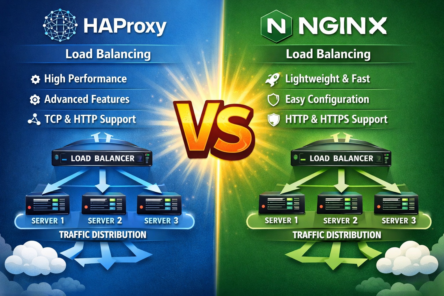 Load balancing architectures comparison
